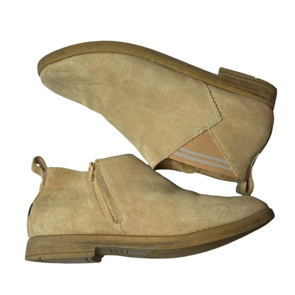 Toms Kids Leilani Light Beige Suede Bootie Size‎ 4
